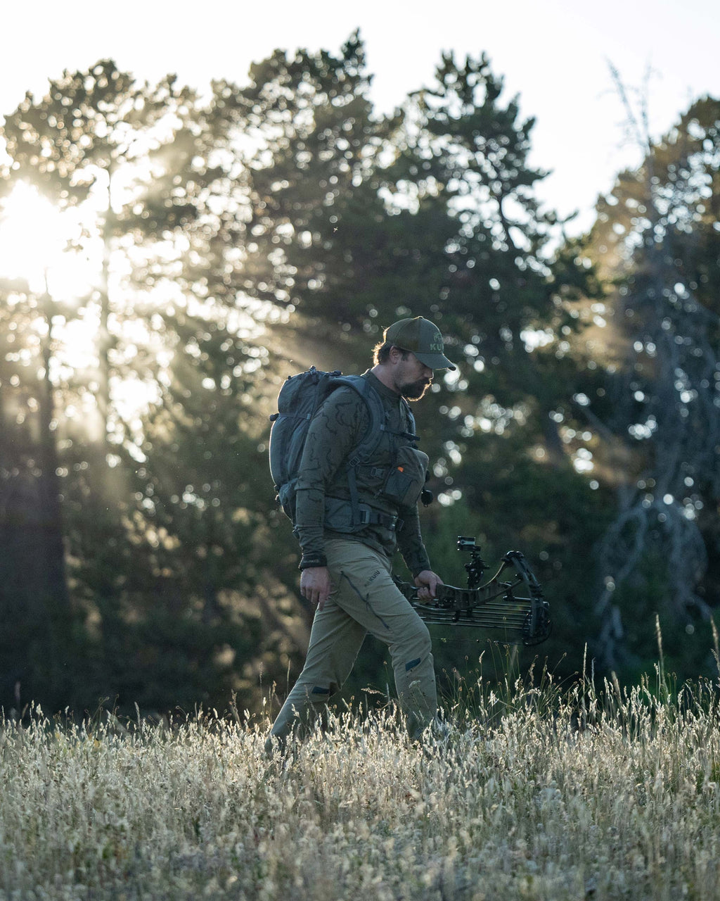 Ridgepoint Fleece Henley | Olive Tonal