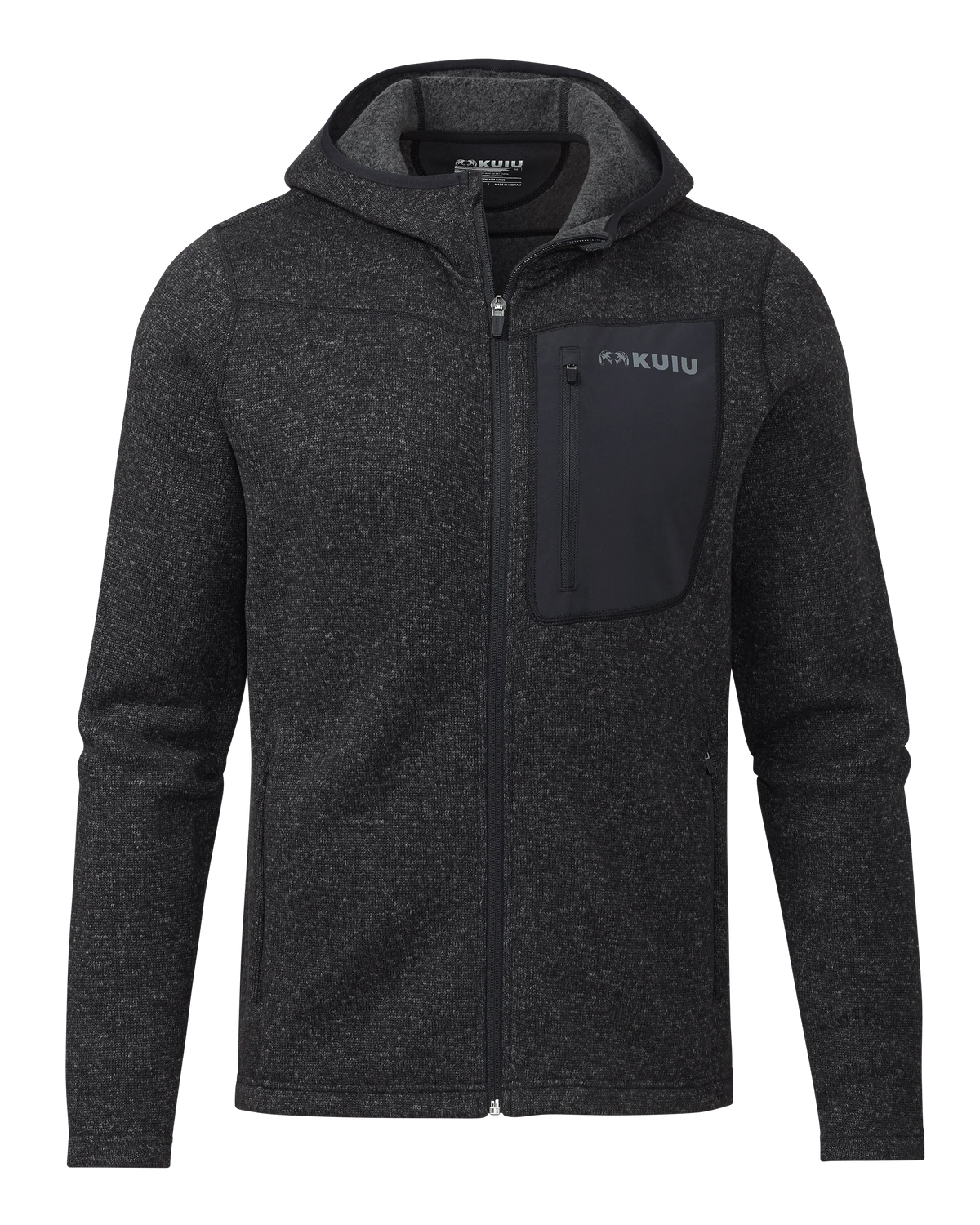 Base Camp Hooded Sweater | Heather Black